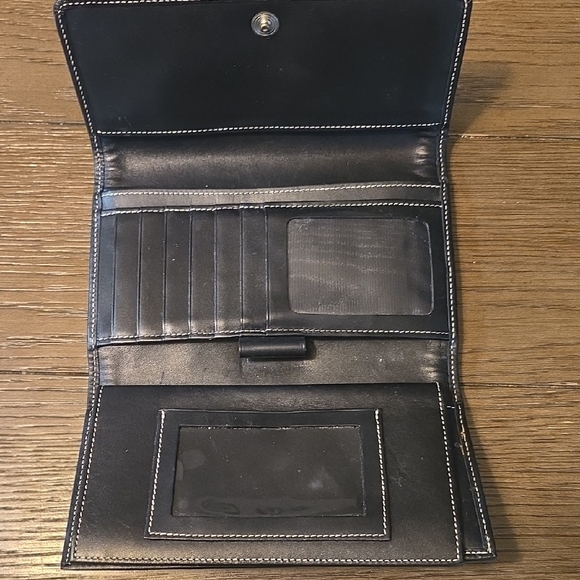 Dooney & Bourke Tan and Black Monogram Clutch - Picture 2 of 3